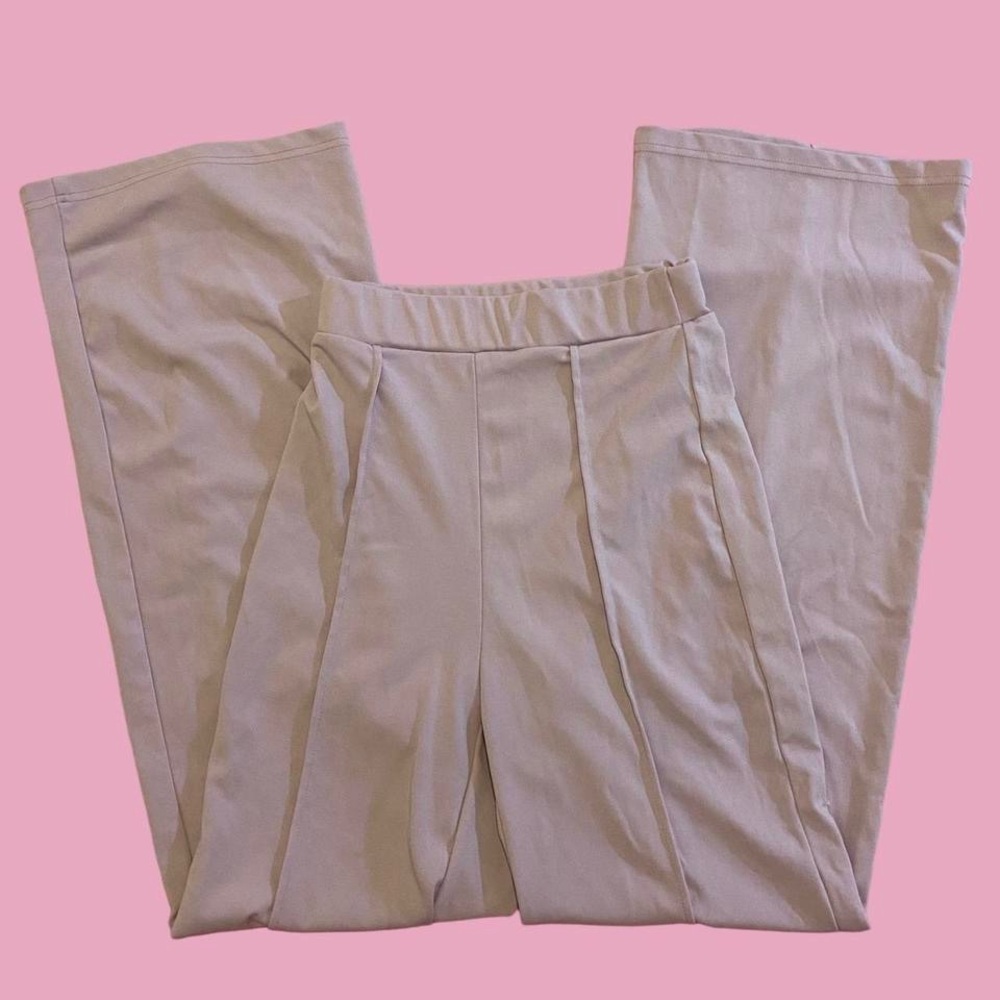 lilac purple wide leg pants